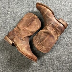 Tecova The Earl Scotch Goat Leather Mens Size 8.5 D Handmade Western Boots 3002